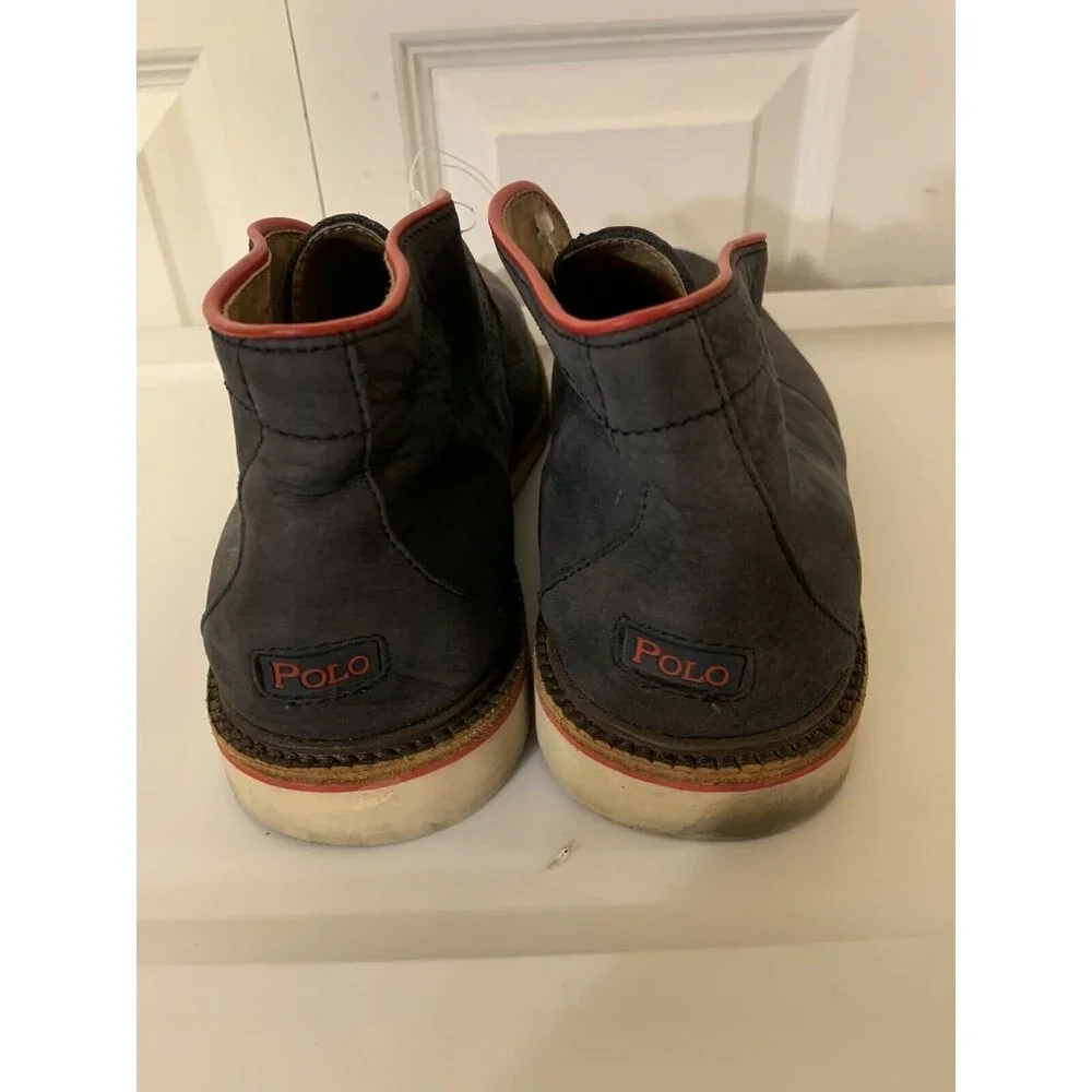 Polo Ralph Lauren 'Whiston' Chukka Boot Shoes Men’s Sz 10.5D Gray No Laces‎